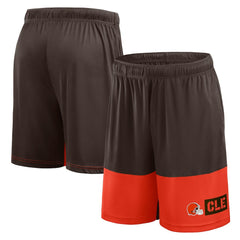 Cleveland Browns Logo Athletic Best of the Best Shorts - Brown discount