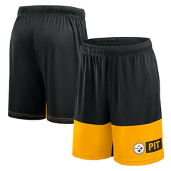 Pittsburgh Steelers Logo Athletic Best of the Best Shorts - Black cheap