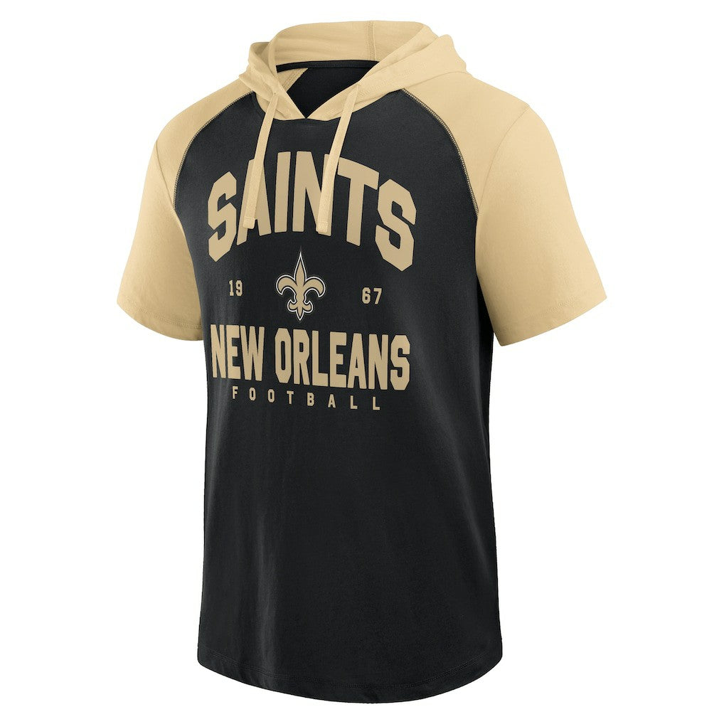 New Orleans Saints Logo Athletic Prime Hoodie T-Shirt - Black on sale