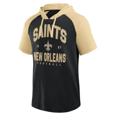 New Orleans Saints Logo Athletic Prime Hoodie T-Shirt - Black on sale