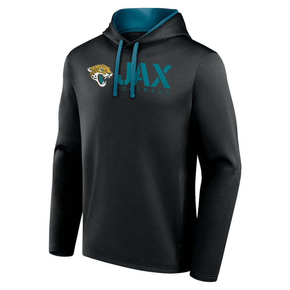 Jacksonville Jaguars Logo Athletic Head Start Pullover Hoodie - Black cheap