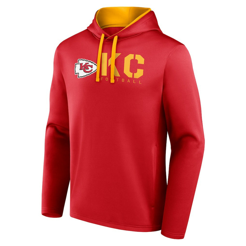 Kansas City Chiefs Logo Athletic Head Start Pullover Hoodie - Red on sale