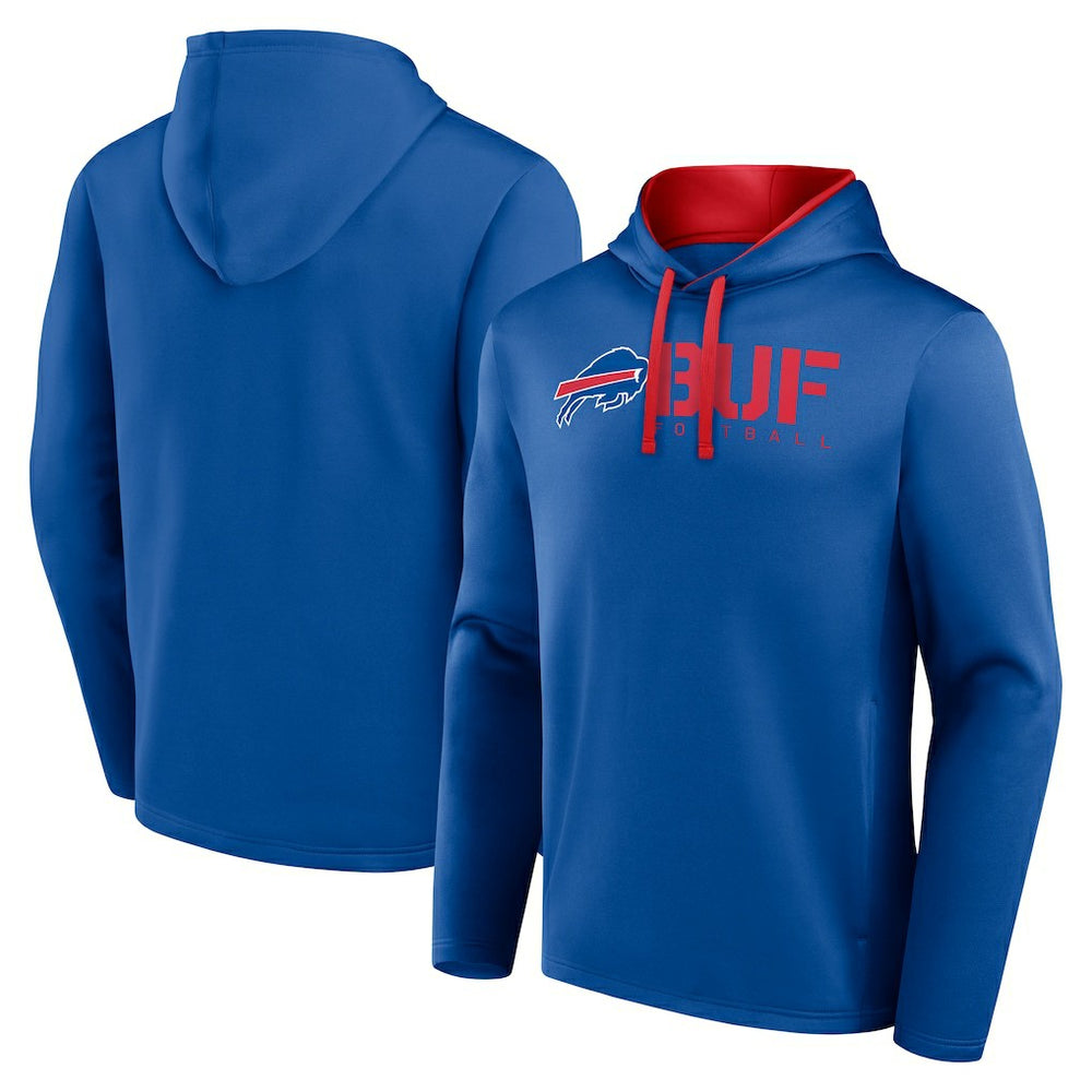 Buffalo Bills Logo Athletic Head Start Pullover Hoodie - Royal sale