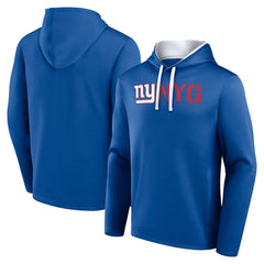 New York Giants Logo Athletic Head Start Pullover Hoodie - Royal discount