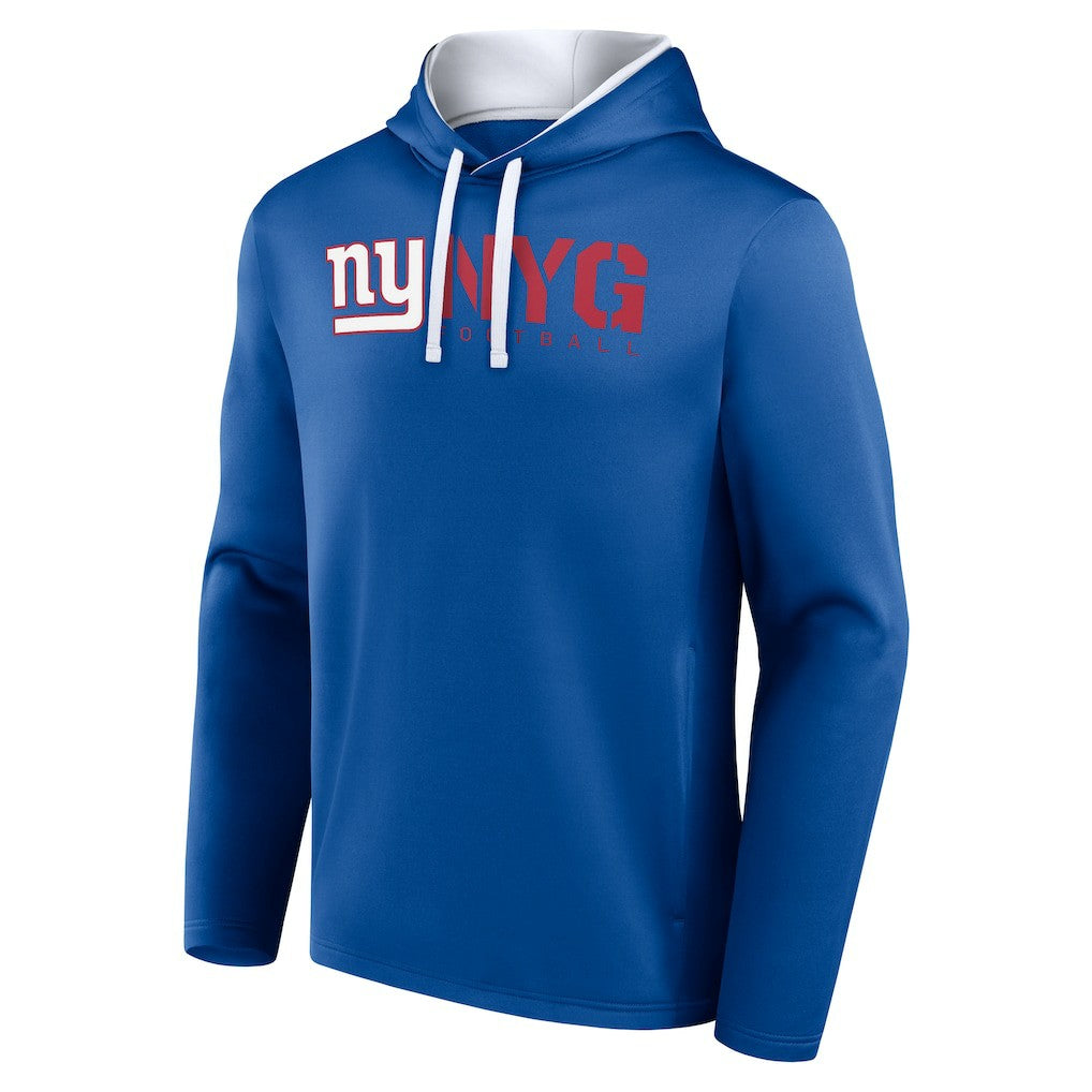 New York Giants Logo Athletic Head Start Pullover Hoodie - Royal discount