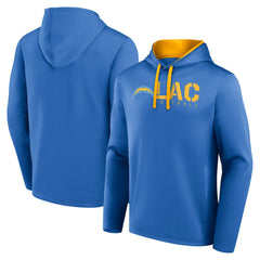 Los Angeles Chargers Logo Athletic Head Start Pullover Hoodie - Powder Blue cheap