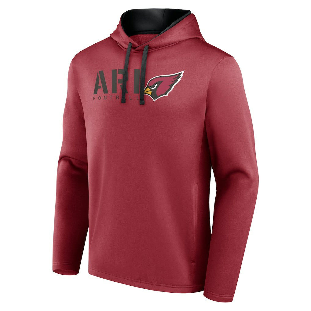 Arizona Cardinals Logo Athletic Head Start Pullover Hoodie - Cardinal outlet