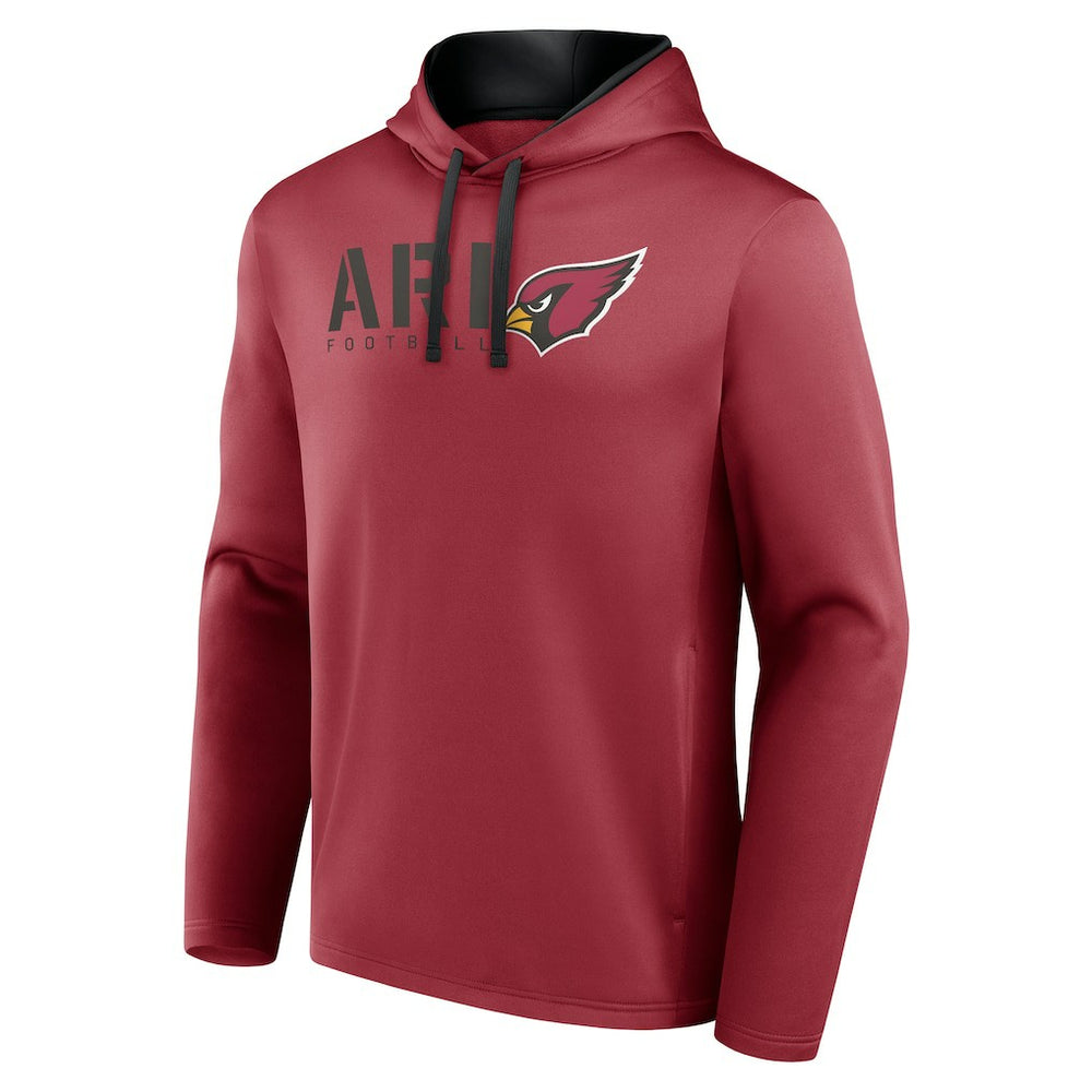 Arizona Cardinals Logo Athletic Head Start Pullover Hoodie - Cardinal outlet