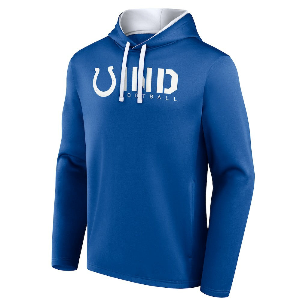 Indianapolis Colts Logo Athletic Head Start Pullover Hoodie - Royal on sale