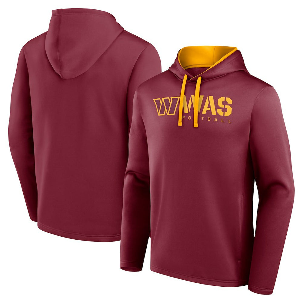 Washington Commanders Logo Athletic Head Start Pullover Hoodie - Burgundy sale