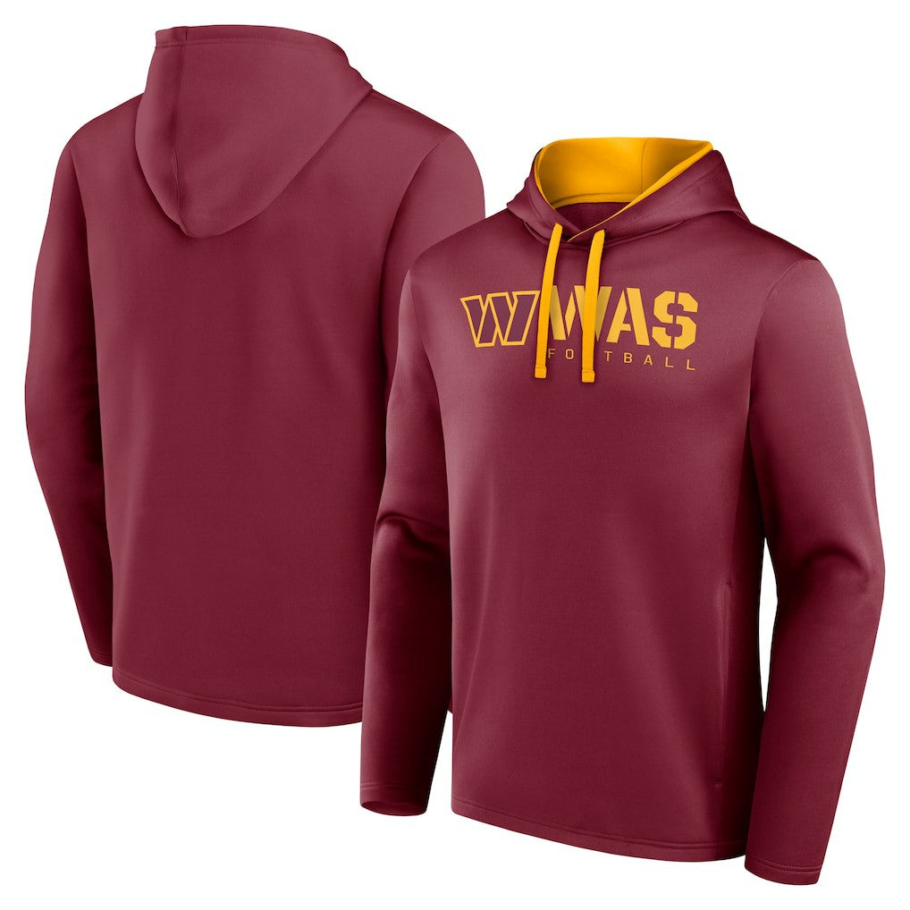 Washington Commanders Logo Athletic Head Start Pullover Hoodie - Burgundy sale