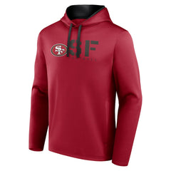 San Francisco 49ers Logo Athletic Head Start Pullover Hoodie - Scarlet online