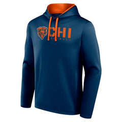 Chicago Bears Logo Athletic Head Start Pullover Hoodie - Navy cheap