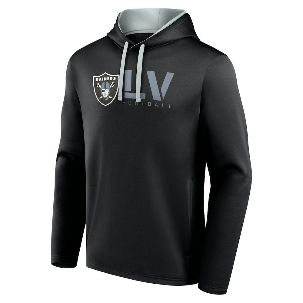 Las Vegas Raiders Logo Athletic Head Start Pullover Hoodie - Black on sale