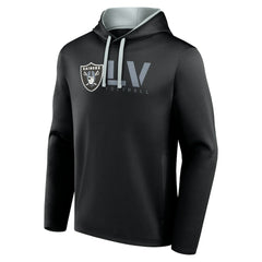 Las Vegas Raiders Logo Athletic Head Start Pullover Hoodie - Black on sale