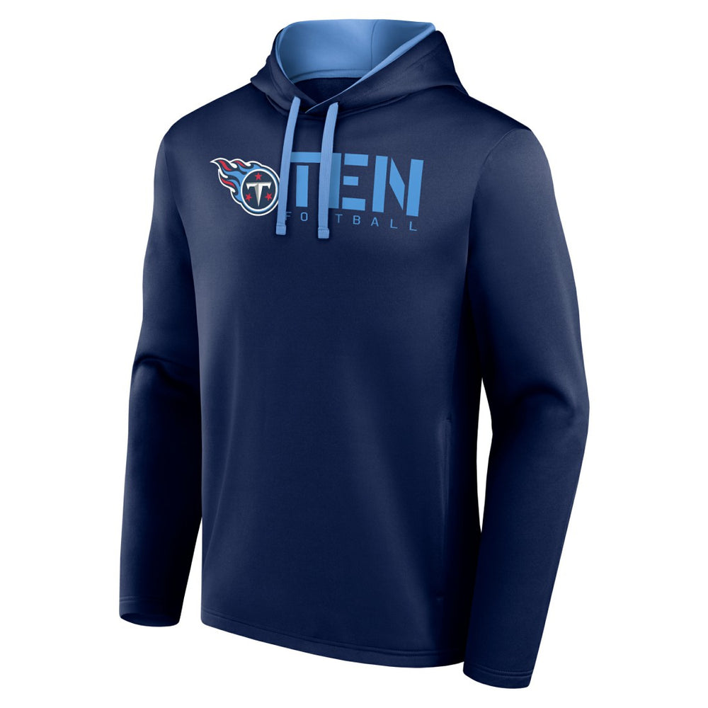 Tennessee Titans Logo Athletic Head Start Pullover Hoodie - Navy sale