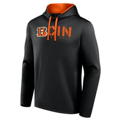 Cincinnati Bengals Logo Athletic Head Start Pullover Hoodie - Black cheap
