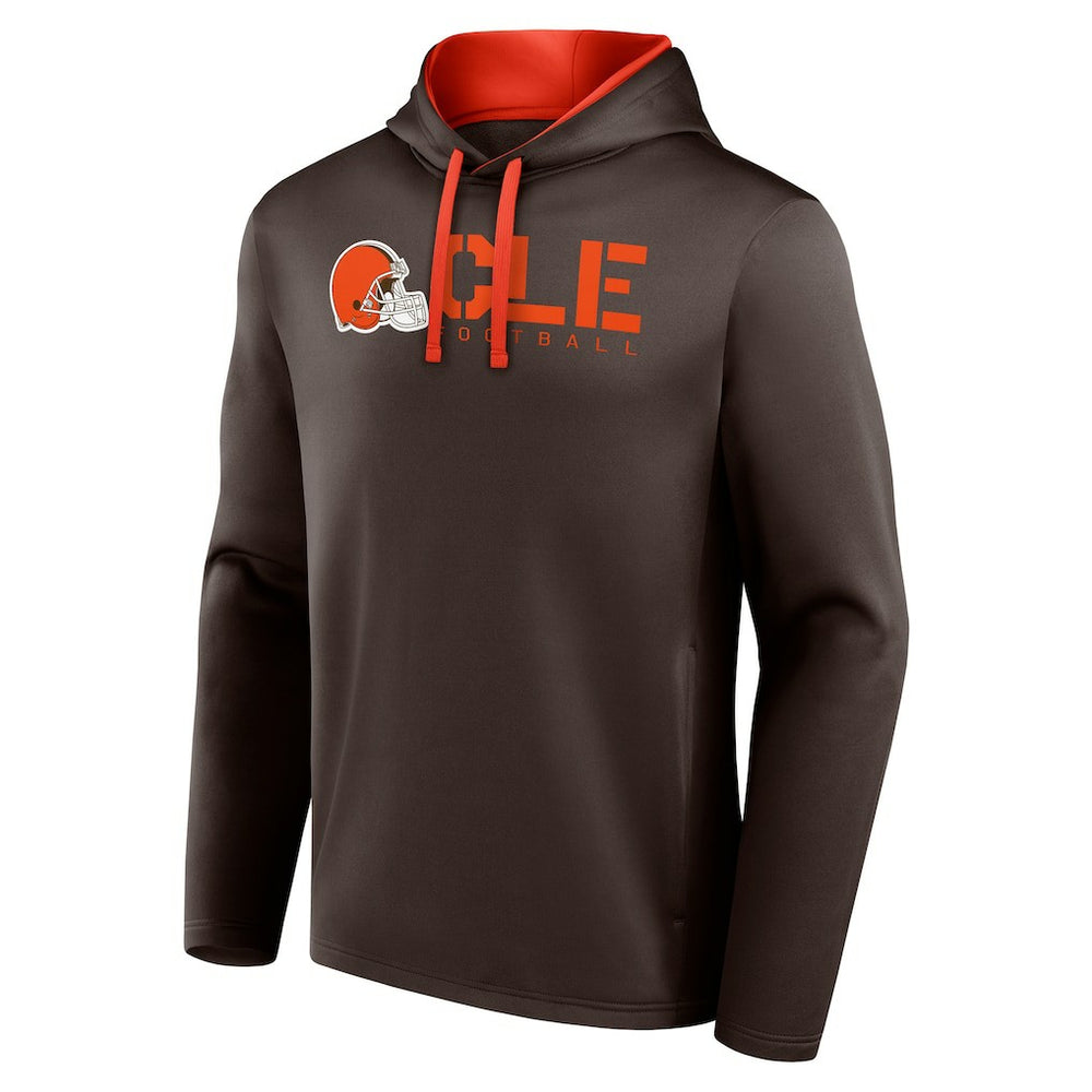 Cleveland Browns Logo Athletic Head Start Pullover Hoodie - Brown online