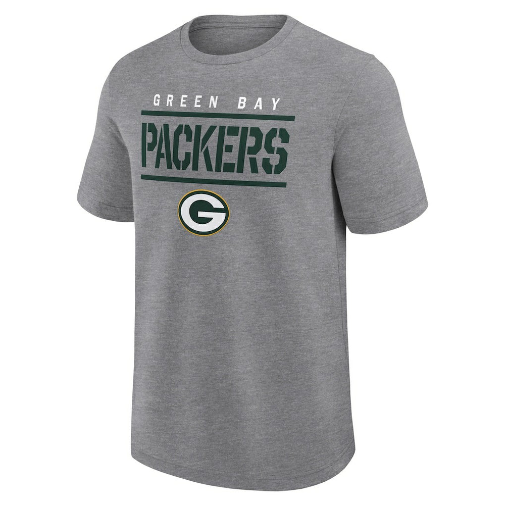 Green Bay Packers Logo Athletic Top Notch T-Shirt - Heather Gray for sale