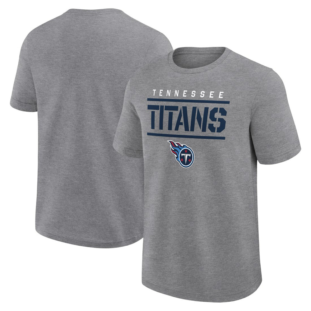 Tennessee Titans Logo Athletic Top Notch T-Shirt - Heather Gray on sale