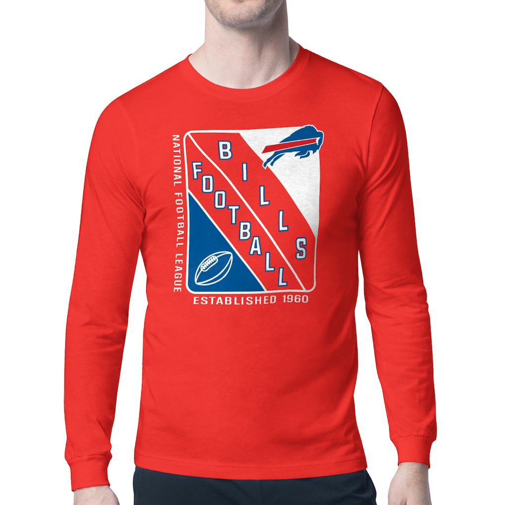 Buffalo Bills Starter Shield Logo Long Sleeve T-Shirt - Red outlet