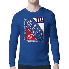 New York Giants Starter Shield Logo Long Sleeve T-Shirt - Royal outlet