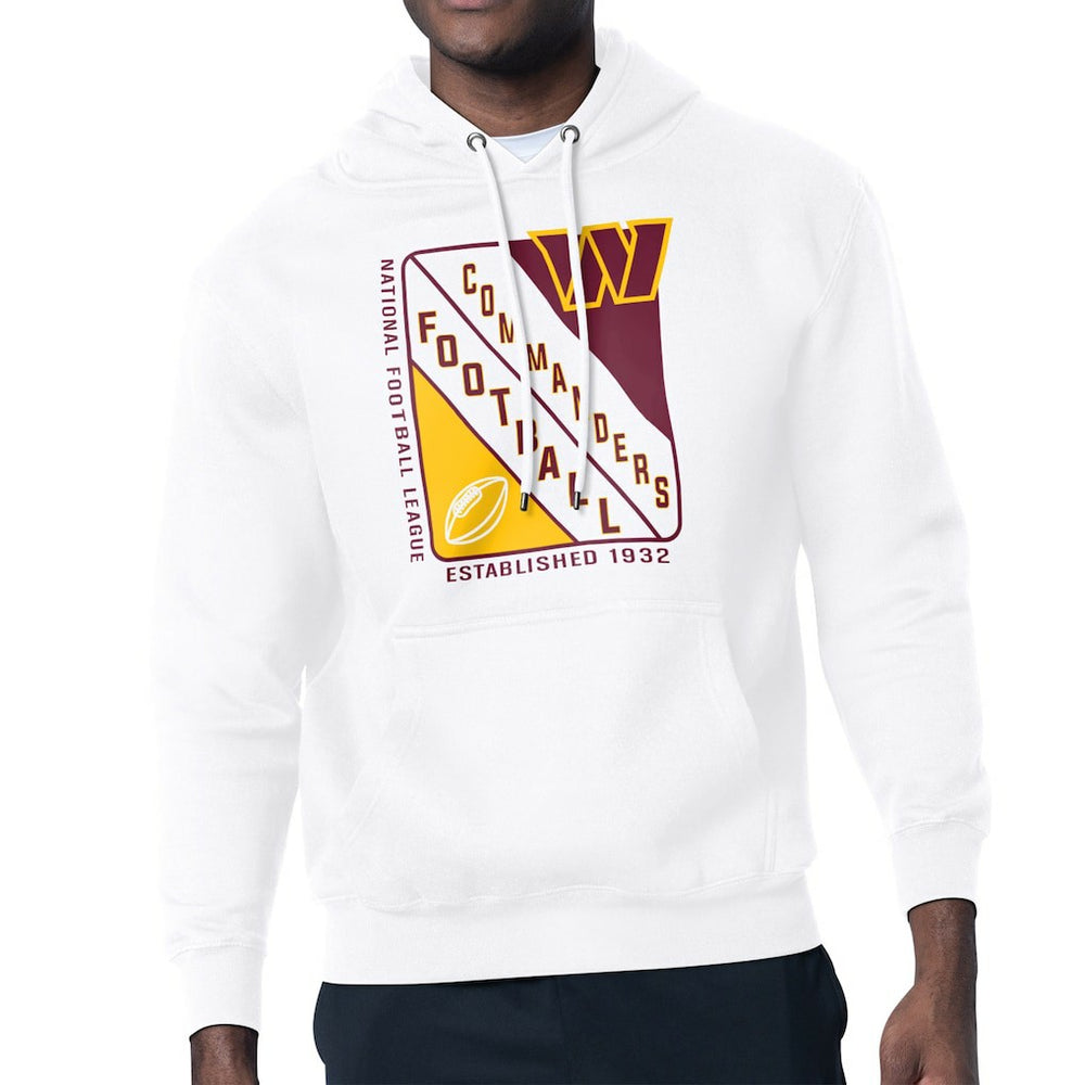 Washington Commanders Starter Shield Logo Pullover Hoodie - White discount
