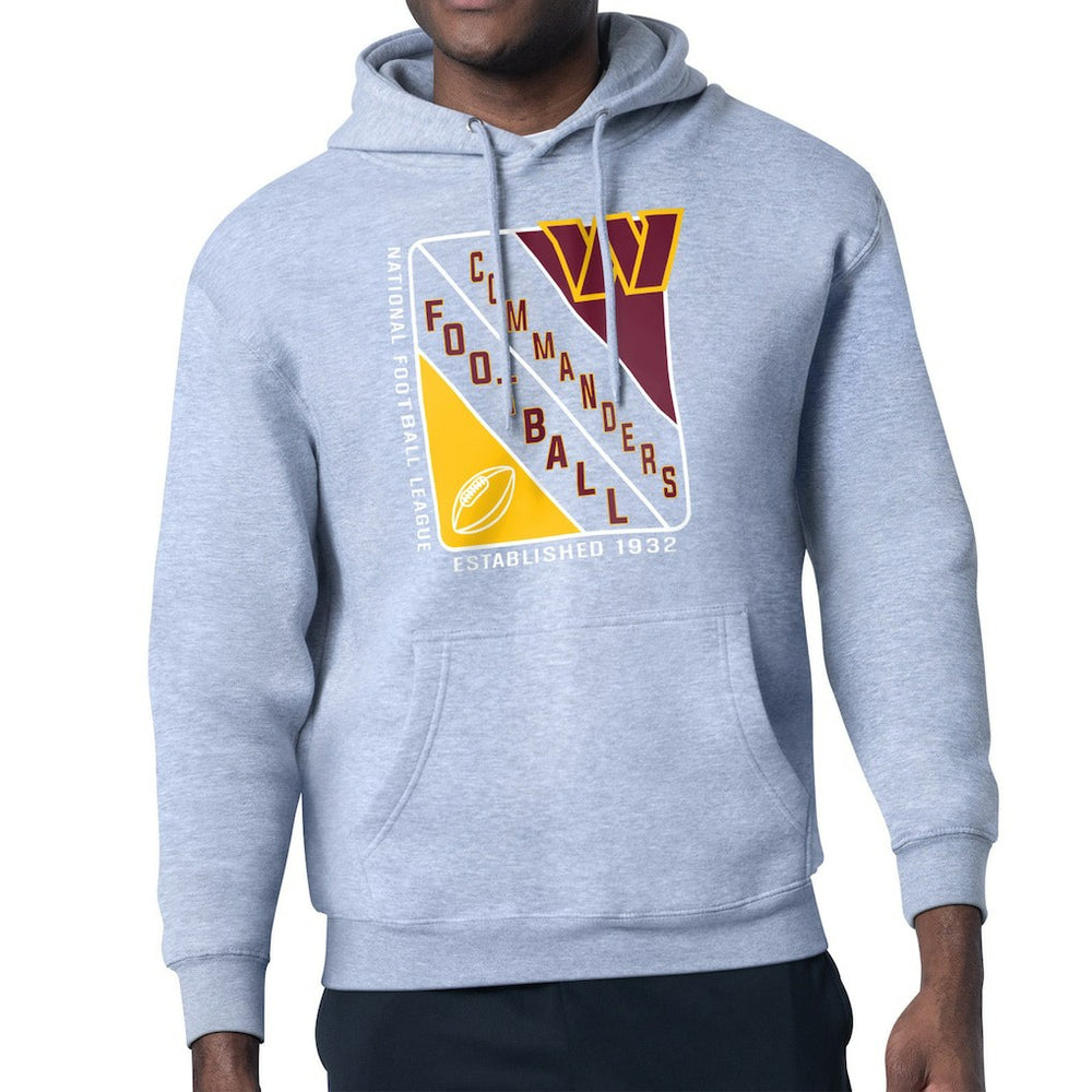 Washington Commanders Starter Shield Logo Pullover Hoodie - Heather Gray sale