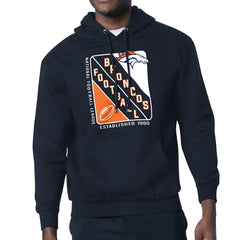 Denver Broncos Starter Shield Logo Pullover Hoodie - Navy discount