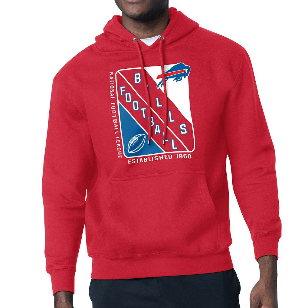 Buffalo Bills Starter Shield Logo Pullover Hoodie - Red for sale