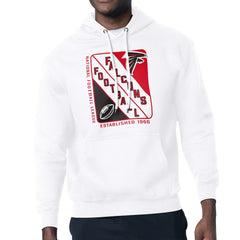 Atlanta Falcons Starter Shield Logo Pullover Hoodie - White cheap