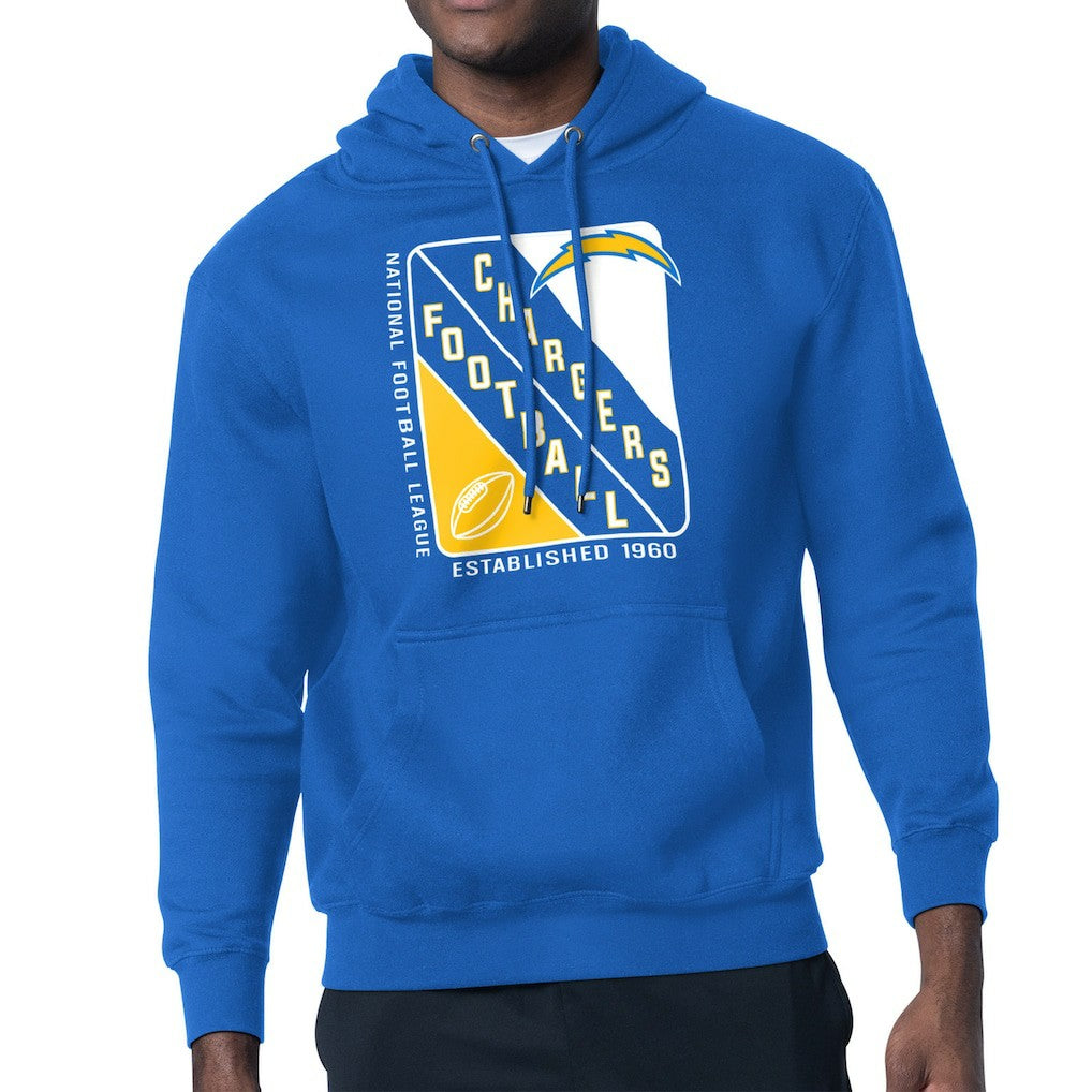 Los Angeles Chargers Starter Shield Logo Pullover Hoodie - Royal for sale