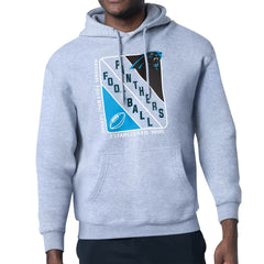 Carolina Panthers Starter Shield Logo Pullover Hoodie - Heather Gray discount