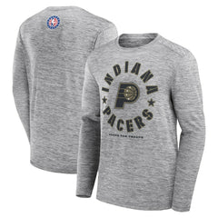 Indiana Pacers NBA Hoops for Troops Long Sleeve T-Shirt - Heather Gray sale