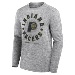 Indiana Pacers NBA Hoops for Troops Long Sleeve T-Shirt - Heather Gray sale