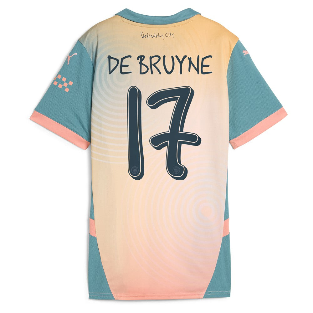 Kevin De Bruyne Manchester City Women's 2024/25 Fourth Replica Player Jersey - Blue shop