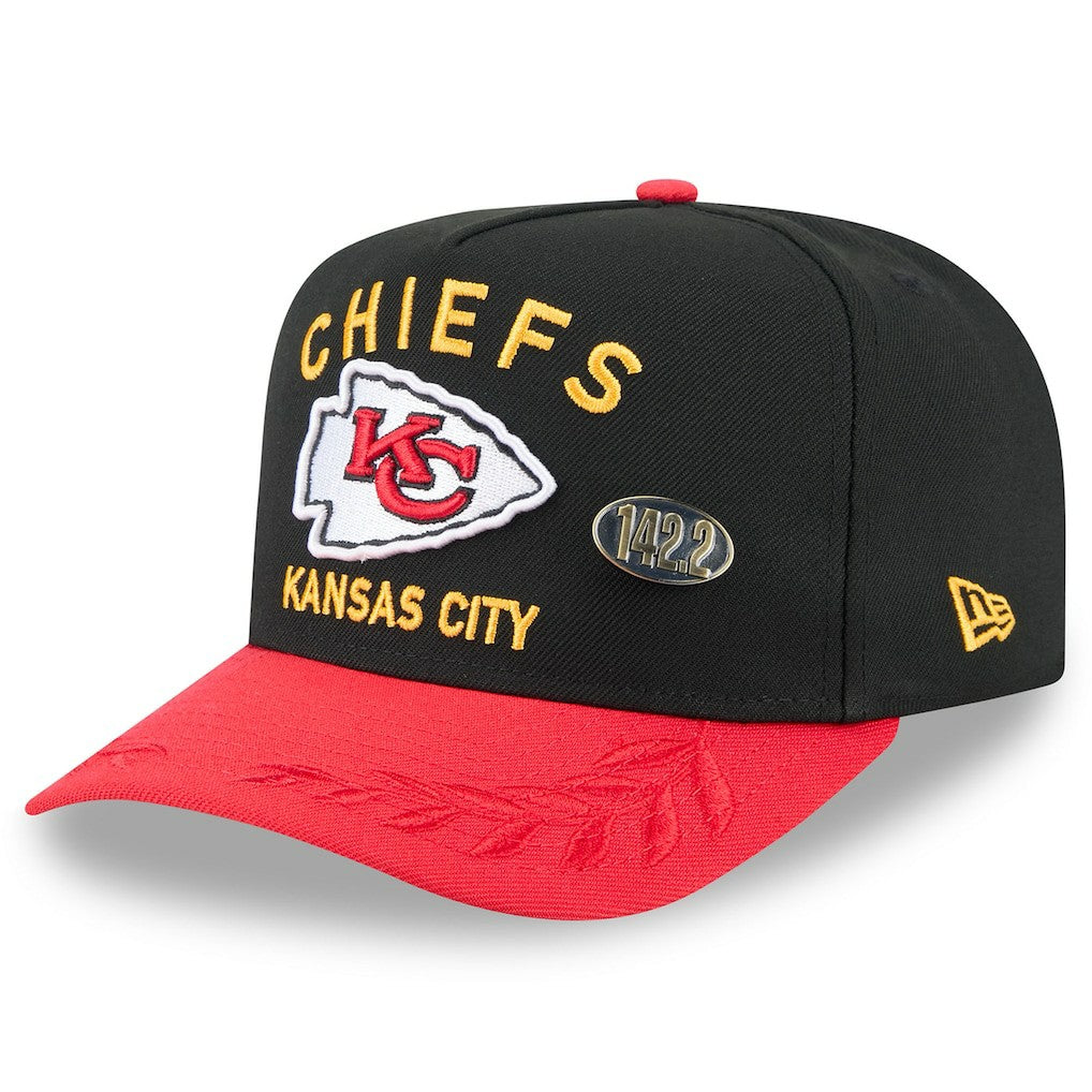 Kansas City Chiefs New Era 2025 NFL Draft On Stage A-Frame 59FIFTY Fitted Hat - Black/Red outlet