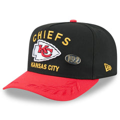 Kansas City Chiefs New Era 2025 NFL Draft On Stage A-Frame 59FIFTY Fitted Hat - Black/Red outlet