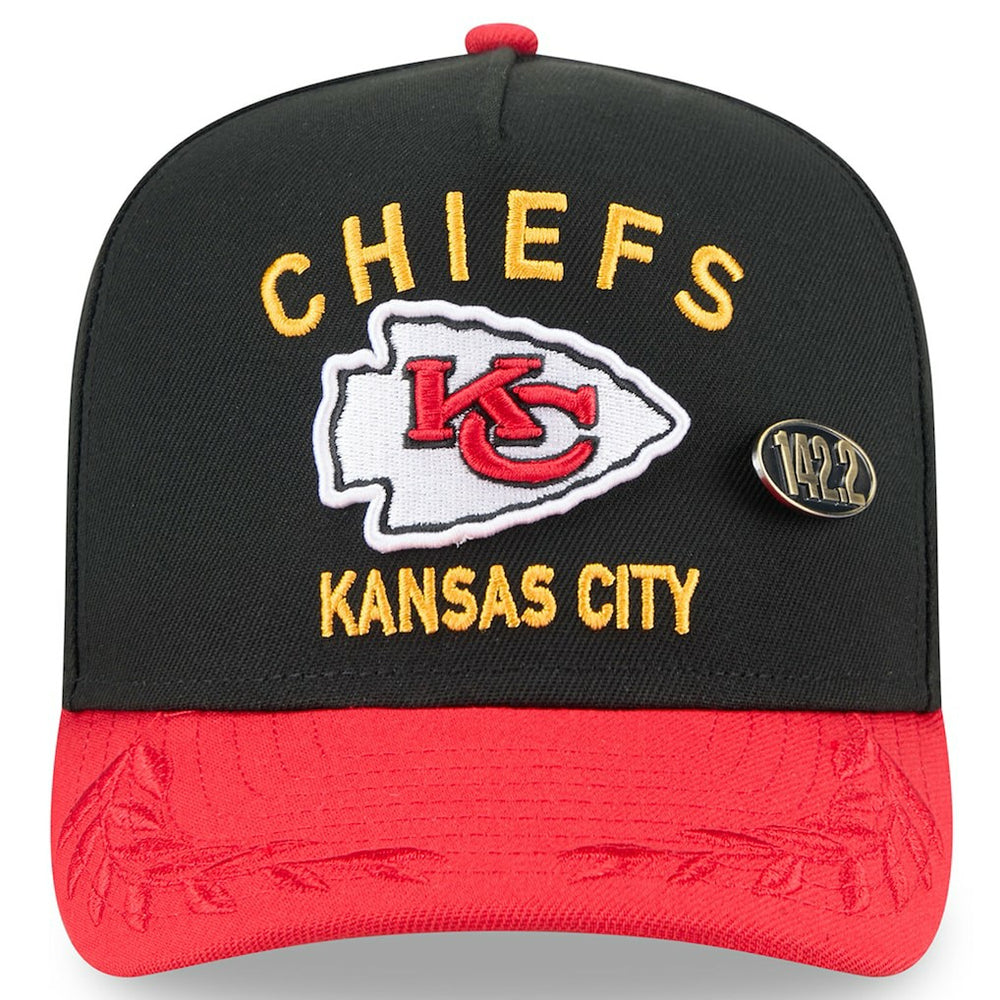 Kansas City Chiefs New Era 2025 NFL Draft On Stage A-Frame 59FIFTY Fitted Hat - Black/Red outlet