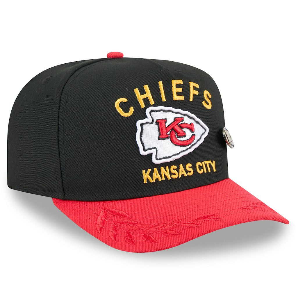Kansas City Chiefs New Era 2025 NFL Draft On Stage A-Frame 59FIFTY Fitted Hat - Black/Red outlet