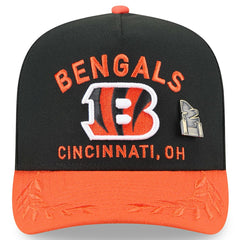 Cincinnati Bengals New Era 2025 NFL Draft On Stage A-Frame 59FIFTY Fitted Hat - Black/Orange on sale