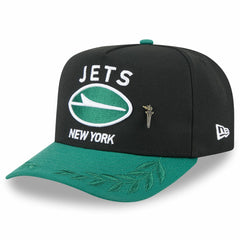 New York Jets New Era 2025 NFL Draft On Stage A-Frame 59FIFTY Fitted Hat - Black/Green discount