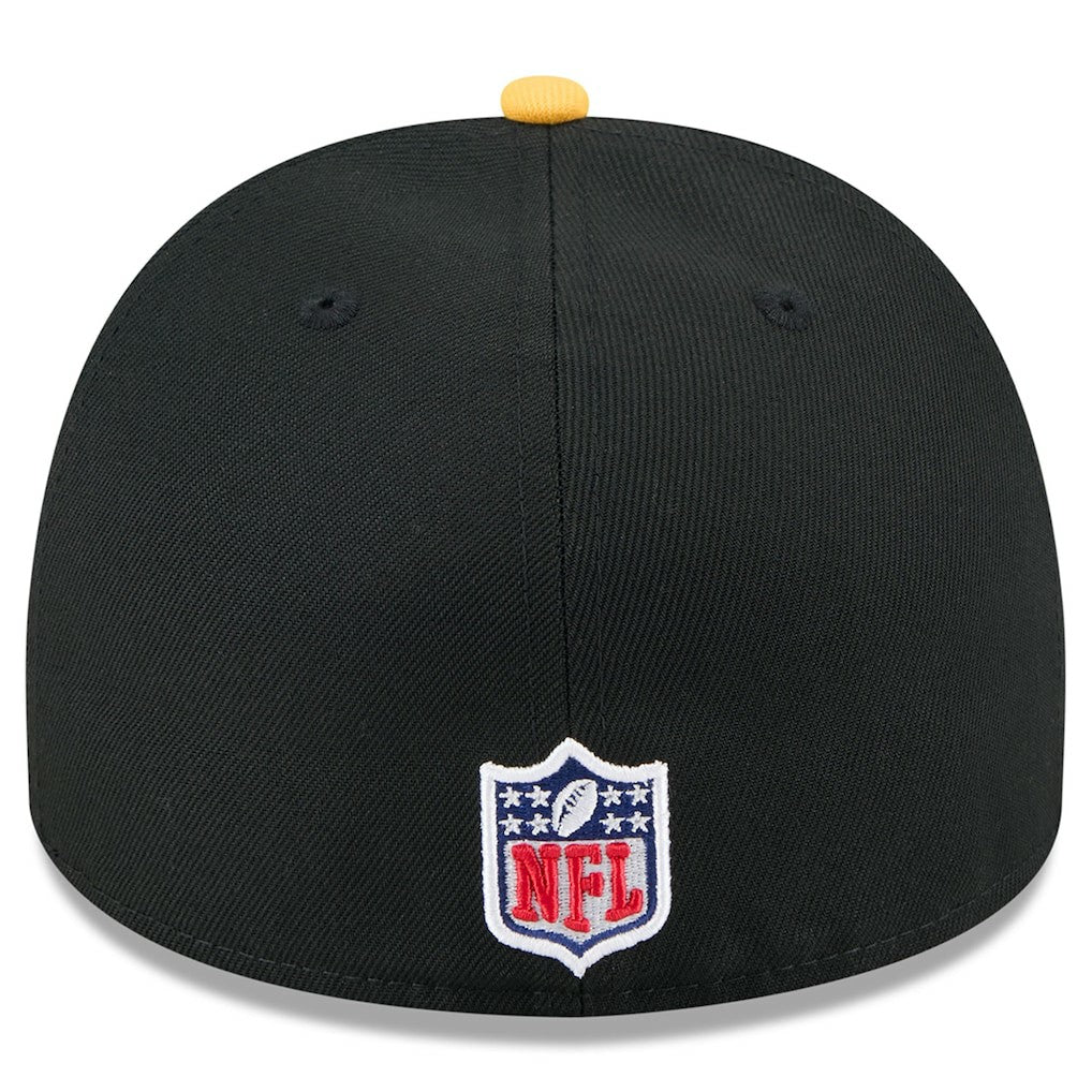 Pittsburgh Steelers New Era 2025 NFL Draft On Stage A-Frame 59FIFTY Fitted Hat - Black/Gold discount