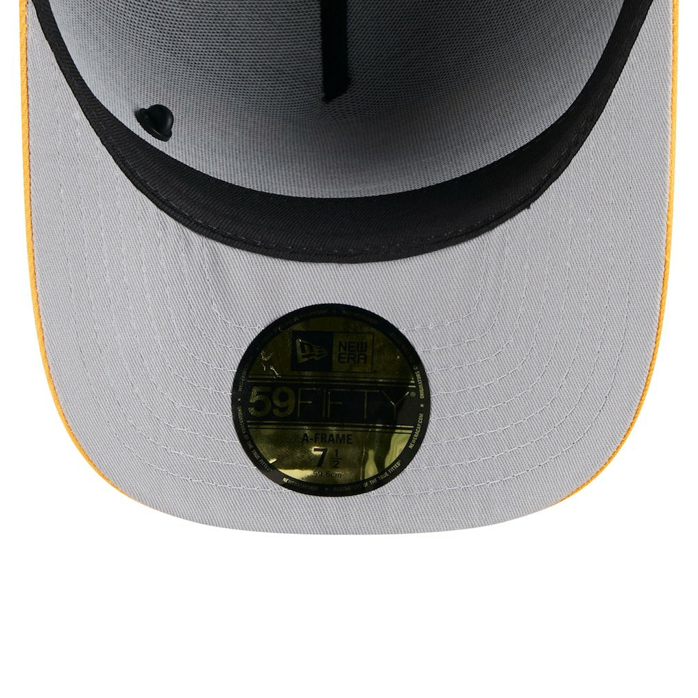 Pittsburgh Steelers New Era 2025 NFL Draft On Stage A-Frame 59FIFTY Fitted Hat - Black/Gold discount