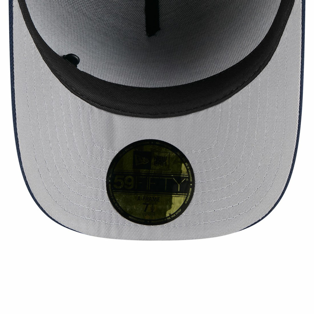 Tennessee Titans New Era 2025 NFL Draft On Stage A-Frame 59FIFTY Fitted Hat - Black/Navy sale