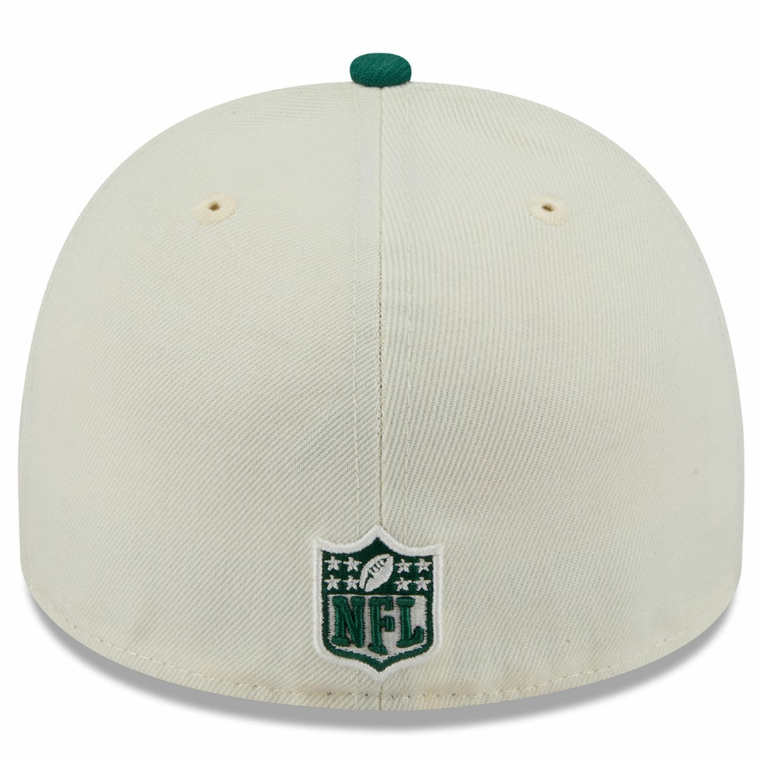 New York Jets New Era 2025 NFL Draft A-Frame 59FIFTY Fitted Hat - Cream/Green sale