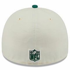 New York Jets New Era 2025 NFL Draft A-Frame 59FIFTY Fitted Hat - Cream/Green sale