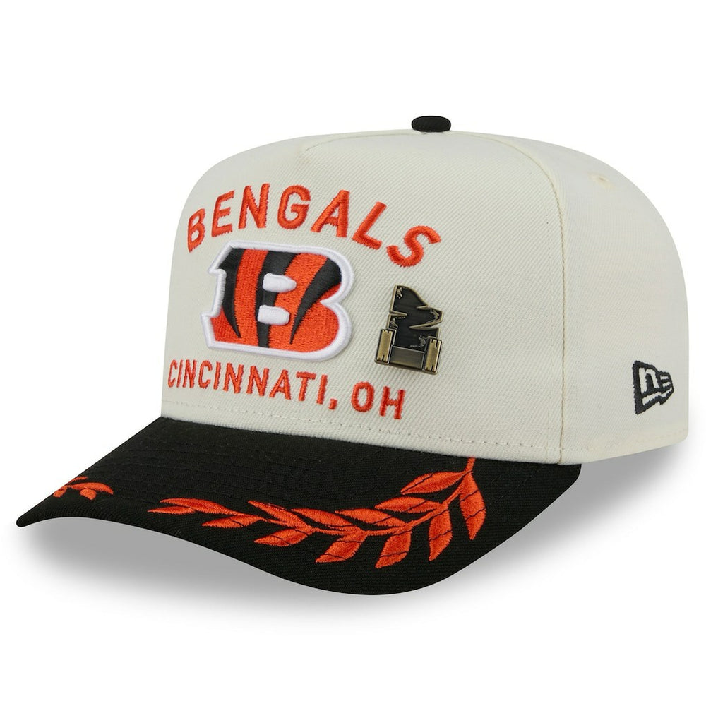 Cincinnati Bengals New Era 2025 NFL Draft A-Frame 59FIFTY Fitted Hat - Cream/Black online
