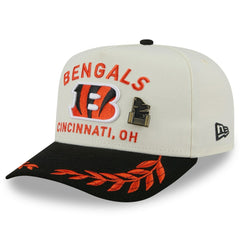 Cincinnati Bengals New Era 2025 NFL Draft A-Frame 59FIFTY Fitted Hat - Cream/Black online