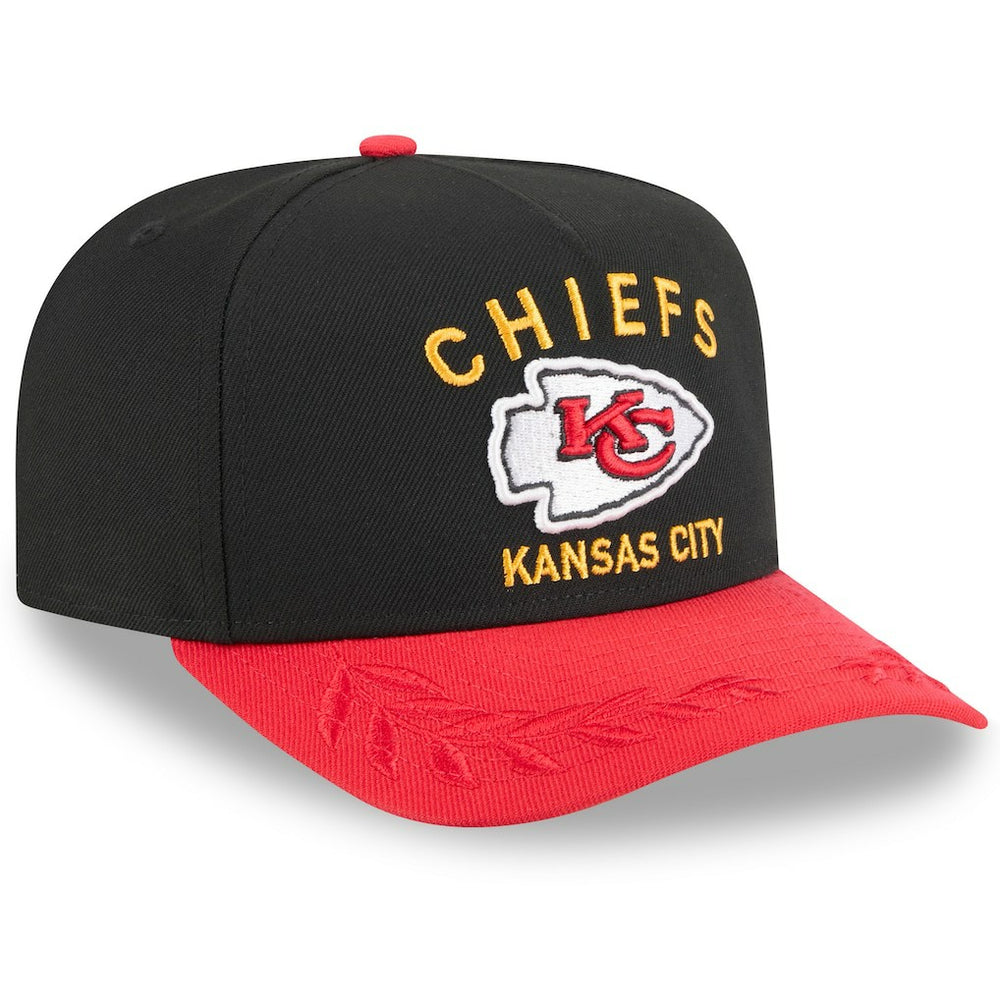 Kansas City Chiefs New Era 2025 NFL Draft A-Frame 9FIFTY Snapback Hat - Black/Red outlet